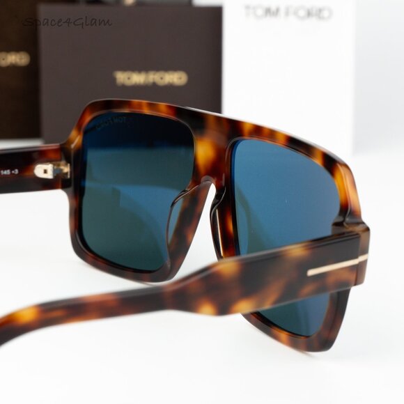 Tom Ford Men Sunglasses Blonde Havana Blue Pilot FT0933/S  display picture 1
